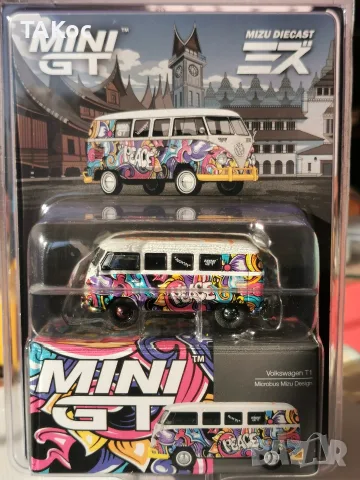 Mini GT No.1191 Volkswagen T1 minibus MIZU DESIGN 1967 - CHASE, снимка 2 - Колекции - 55578507