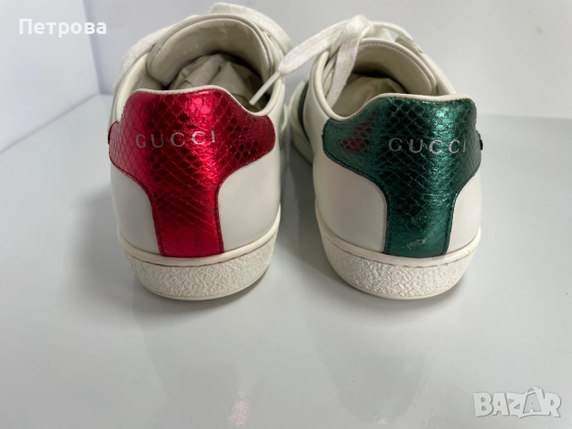 Кожени маратонки Gucci Ace 39 Оригинал, снимка 5 - Маратонки - 54713567