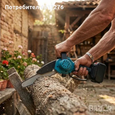 Акумулаторен верижен трион, снимка 3 - Градинска техника - 55404482