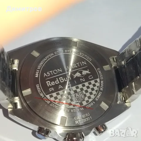 НОВ Tag Hauer Formula 1 Max Verstappen Special Edition, Chrono, лимитиран, снимка 12 - Мъжки - 55681501