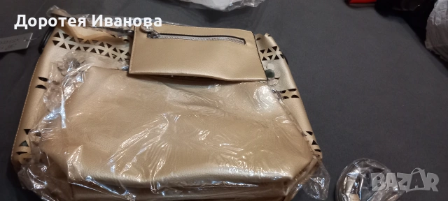 Нова дамска чанта 3 в 1 и подарък към нея още една, снимка 5 - Чанти - 55189312