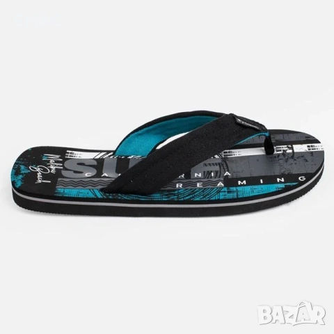 Мъжки джапанки черни Surf California Dreaming с каишка_1260307, снимка 3 - Джапанки - 54751738