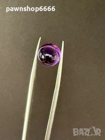 Естествен аметист кабошон – 5.785 ct – Наситен виолетов цвят, снимка 8 - Други - 54845634