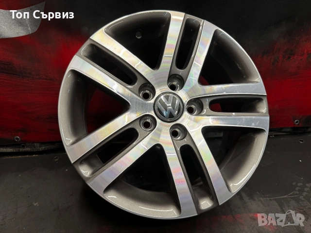 Оригинална алуминиева джанта за Фолксваген (VW), 5x112, 1 брой, снимка 3 - Гуми и джанти - 54942235