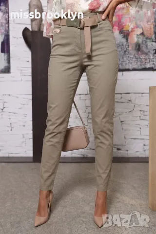 Панталон “Khaki Gravity Belt” – каки панталон с плетен колан арт.8036