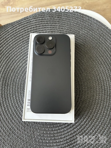 iPhone 15 Pro 128 GB Black Titanium, снимка 2 - Apple iPhone - 55240508