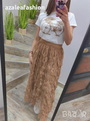 Пола от къдрав тюл, снимка 3 - Поли - 54119858