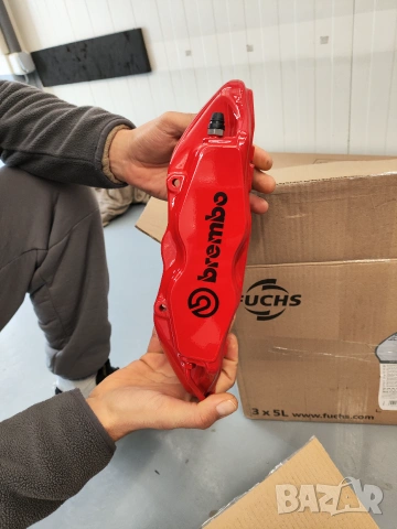 Brembo 4-бутални апарати Megane RS – OEM нови, снимка 4 - Части - 55234046