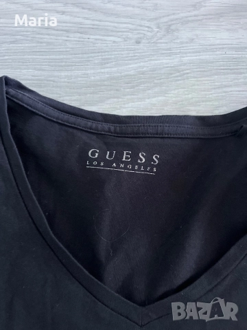 Дамска блуза Guess Los Angeles с дълъг ръкав черна, снимка 3 - Блузи с дълъг ръкав и пуловери - 55479386