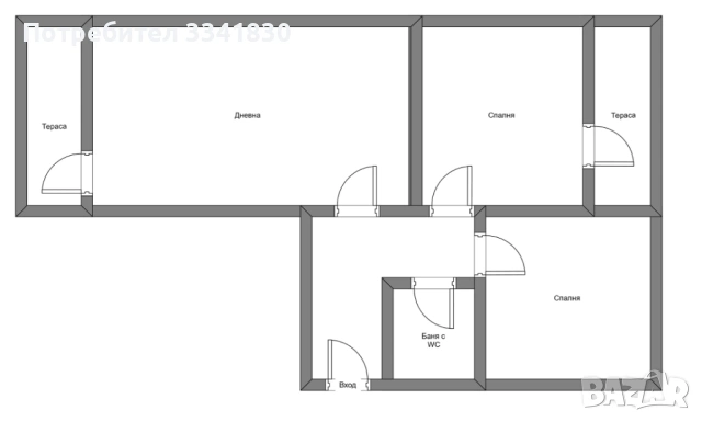 2 стаен апартамент жк. Лагера