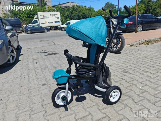 BYOX Детска триколка Flexy LUX син, снимка 7 - Детски велосипеди, триколки и коли - 55440219