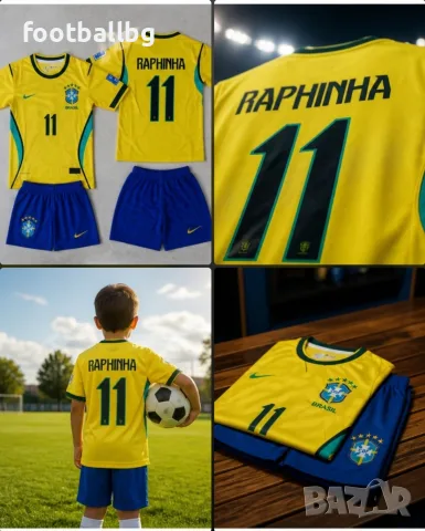 RAPHINHA 11 NEYMAR JR 10 детско юношески футболни екипи 🇧🇷 BRAZIL 🇧🇷 , снимка 13 - Футбол - 40107203
