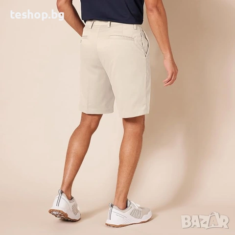 Мъжки къси гащи Amazon Essentials Classic Fit Stretch размер 42 XXL цвят крем, снимка 2 - Къси панталони - 55199497