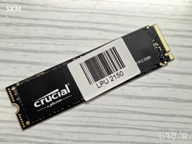 SSD диск NVMe CT1000P3SSD8E M.2 Crucial P3 1TB (1000GB) PCIe Gen3, снимка 4 - Твърди дискове - 54801667