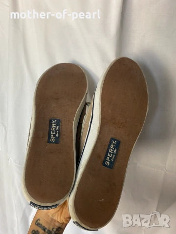 Оригинални дамски палубни обувки Sperry Bahama (Canvas Boat Shoes) – Номер 41, снимка 5 - Други - 55286705