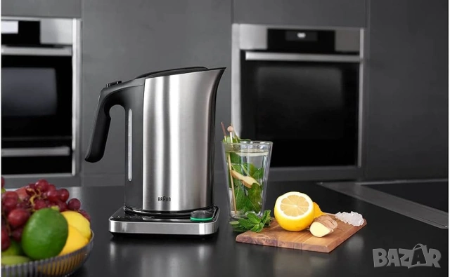 Braun WK 5115 BK Кана – IDCollection Кана за чай със система за бързо кипване и функция за поддържан, снимка 2 - Кани - 54760007