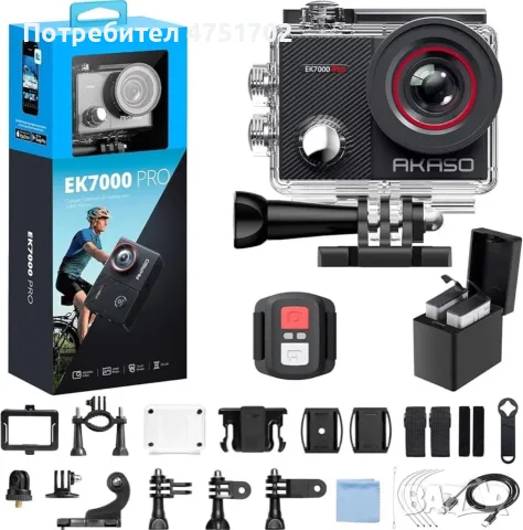 екшън камера Akaso EK7000 Pro, снимка 2 - Камери - 55510587