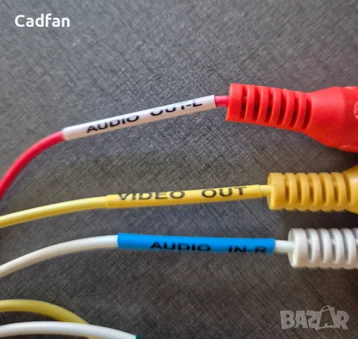 Кабел видео аудио In/Out –SCART, RCA plug 6x, снимка 2 - Приемници и антени - 55449460