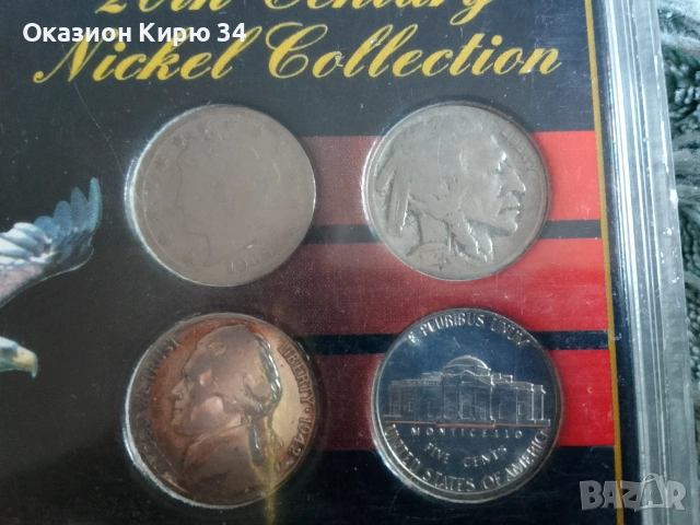 Американски монети 20th Century Nickel collection , снимка 3 - Нумизматика и бонистика - 55191667
