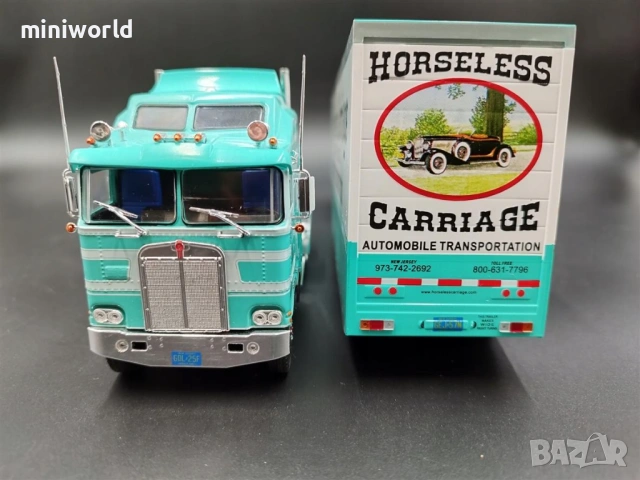 Kenworth K100 "Horseless Carriage" 1976 - мащаб 1:43 на IXO\Altaya моделът е нов в кутия, снимка 9 - Колекции - 54110273