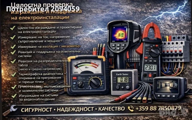изграждане проектиране и поддръжка на електроинсталация 