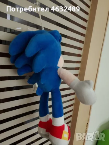Плюшена играчка Соник/Sonic син, снимка 5 - Плюшени играчки - 55413737