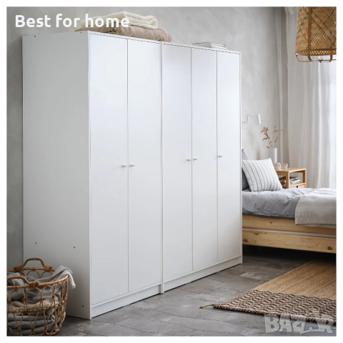  KLEPPSTAD гардероб двукрилен, снимка 2 - Гардероби - 54379322