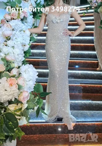 Официалана дълга рокля на Juliakontugruni и рокля бутикова на Maya boutique