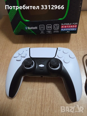 Чисто нов безжичен контролер Battletron Bluetooth, съвместим с Nintendo Switch и PlayStation 4.