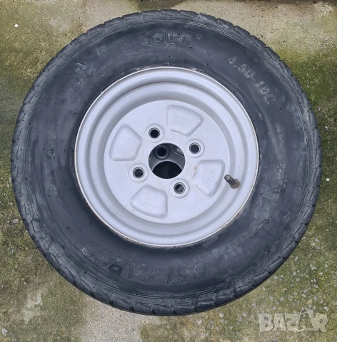 Комплект 2 броя Гуми с джанти 4.50-10C цола Sava Cargo за ремарке, снимка 2 - Гуми и джанти - 54092420