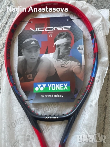 Тенис ракета YONEX VCORE 98 SCARLET (305 ГР.), снимка 2 - Тенис - 54666513