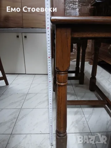 Дъбови масички тип 3 в 1, снимка 4 - Маси - 55303903
