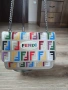 Стилна дамска чанта Fendi– Многоцветна бродерия, с верижка, снимка 5
