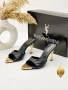 Yves Saint Laurent Нови Дамски Чехли на Ток YSL Различни Цветове , снимка 5