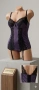 Луксозно боди с жартиери "Deep Violet & Black Lace" – Елегантност и стил

, снимка 6