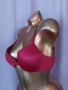 Victoria Sekret 32 D Червен сутиен , снимка 7