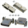 Букса конектор USB Type-C  8 pin 12 pin , 10 pin Micro-B, снимка 3
