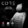 Луксозна тапицерия OTOM текстил с еко кожа CORE Design – Черна със сив шев, снимка 9