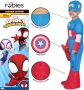 Нов Детски костюм Captain America Marvel Spidey за 2-3 години момче с маска и щит, снимка 3
