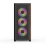 Кутия AeroCool D501A, ATX/mATX/Mini-ITX, 1x USB 3.1, 3x 120 mm ARGB вентилатора, черна, с прозорец, , снимка 2