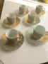 Луксозен японски комплект чаши за кафе/еспресо – Yamasen Gold Collection (Fine Porcelain Japan, 24ct, снимка 1