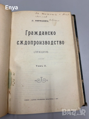 Гражданско съдопроизводство. (Лекции). Том I - Обща часть + Том II - Особенна часть - П.Абрашевъ, снимка 8 - Антикварни и старинни предмети - 54752562