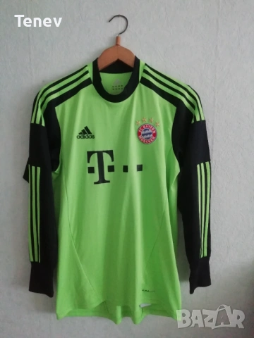 Bayern Munich Neuer Adidas оригинална тениска фланелка екип Байерн Мюнхен вратарски Нойер , снимка 2 - Спортни дрехи, екипи - 47381773