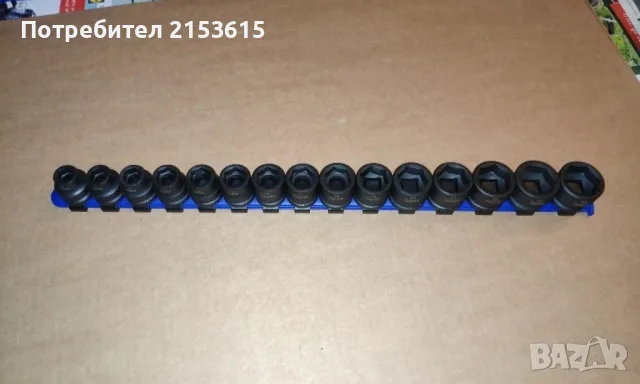 CARLYLE NAPA 15броя 1/2 impact stubby profile къси Шестостенни качествени вложки камъни, снимка 4 - Гедорета - 55405754