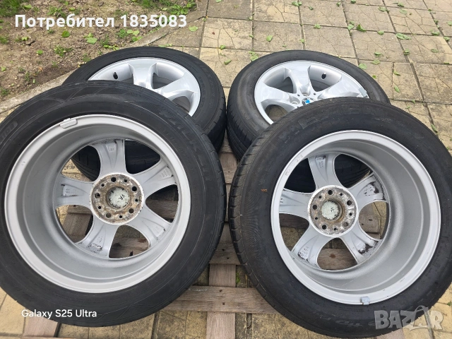 Лети джанти 17ки 5х120 BMW + летни гуми 235/55/17, снимка 9 - Гуми и джанти - 54526148