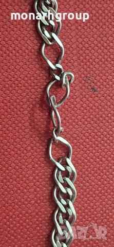 Сребърна верижка, снимка 7 - Колиета, медальони, синджири - 54063566