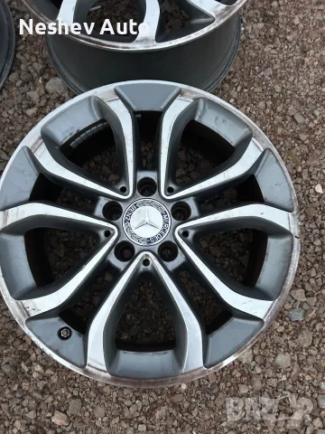 4бр. Алуминиеви джанти с датчици от Mercedes C W205 17 цола., снимка 2 - Гуми и джанти - 55579672