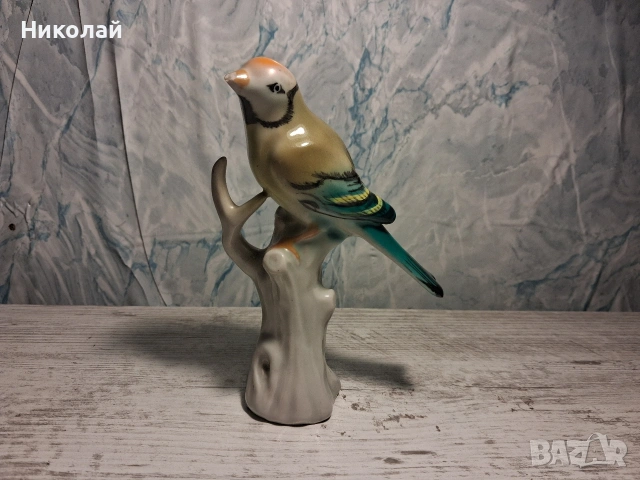 Стара Българска Порцеланова Фигура Птица Коста Йорданов Бонония