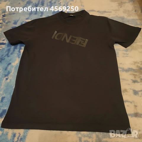 Оригинална тениска с къс ръкав Fendi размер S, черна