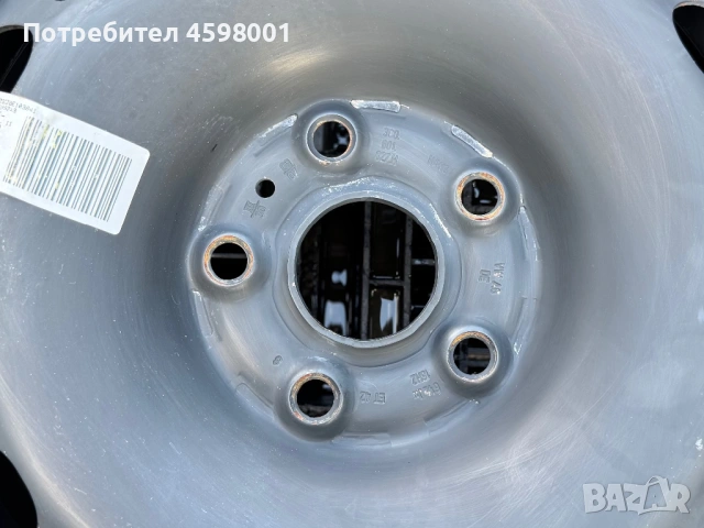 1бр.Оригинални железна джанта 16цола 5x112 ET42 за Vw,Skoda,Seat,Audi, снимка 10 - Гуми и джанти - 54917766